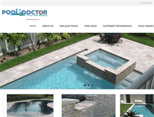 Tablet Screenshot of poolspalmbeaches.com